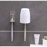 4 Pack Toothbrush Holder Stainless Steel Toothbrush Holders, Wall Mounted, Cups, Mugs, Toothbrush Holders, Waterproof and Self Adhesive, No Drilling