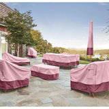 Waterproof Oxford Garden Bench Cover Anti UV Wind Protective Cover, Brown, 85 x 80 x 91.5cm