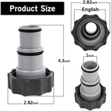 A Adapter Compatible with Intex Swimming Pool Pumps with Screw In Female Thread