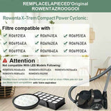 2 Pack Replacement Filters Compatible with Rowenta X Trem Power Cyclonic Vacuum Cleaner ZR006001 RO69xx RO72xx