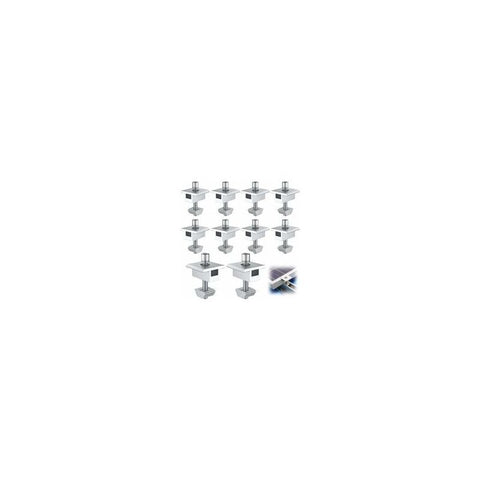 10 Pieces Aluminum Solar Panel Bracket T Shaped Center Terminals for 30mm Framed Panels