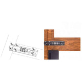 Gate Lock, Mechanical Combination Lock No More Keys Required Gates, Sheds, Any Storage Area and Any Door, White