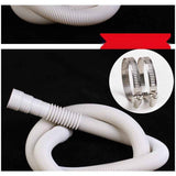Corrugated Plastic Tube Washing Machine Drainage Extension Tube Gray, 2m