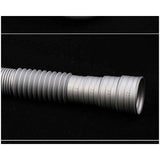 Corrugated Plastic Tube Washing Machine Drainage Extension Tube Gray, 2m