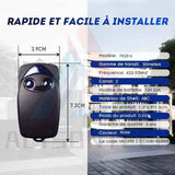 2 Pcs Flo2r-S 433.92 MHz 2-Button Electric Garage Door Remote Control, Compatible with the Nice Remote Garage Door Remote Control In Australia - Darrahopens