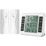 Amir Refrigerator Thermometer, Wireless Indoor Outdoor Thermometer, Temperature Sensor with Audible Alarm, Temperature Gauge for Freezer, Kitchen In Australia - Darrahopens