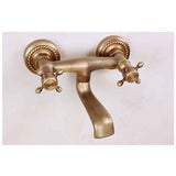 Vintage Copper Wall-Mounted Faucet, Antique Rotating Kitchen Sink with 180 Degree Rotation and Hot and Cold Water In Australia - Darrahopens