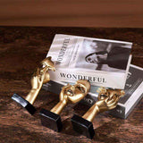 3 Pcs Thinker Statues, Gold and Black Abstract Art Sculpture, Office Decoration, Christmas Gift, New Year Gift, 3 Gold Pieces In Australia - Darrahopens