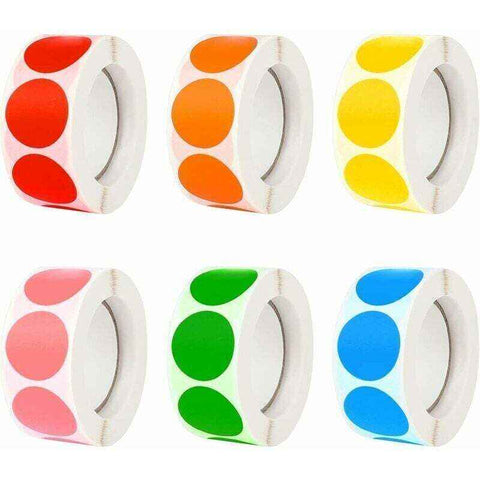 3000 Pcs Round Self-Adhesive Stickers, Round Colored Stickers, Round Self-Adhesive Labels for Home and Office Supplies In Australia - Darrahopens