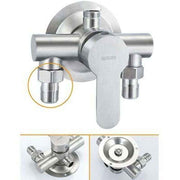 304 Stainless Steel Exposed Hot and Cold Shower Faucet Switch Water Heater Bathroom Faucet, Exposed Stainless Steel Triangle Shower Faucet In Australia - Darrahopens