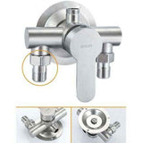 304 Stainless Steel Exposed Hot and Cold Shower Faucet Switch Water Heater Bathroom Faucet, Exposed Stainless Steel Triangle Shower Faucet In Australia - Darrahopens