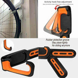 Bicycle Rack, Wall-Mounted Bicycle Rack with Rubber Coating, for 2 Bicycles, Wall-Mounted Bicycle Supports for Indoor and Outdoor Use In Australia - Darrahopens