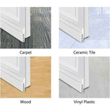 Cold-Resistant Silicone Door Bottom Seal, Windproof and Soundproof Door Insulation, Adhesive Silicone Sealant for Garage Door Seal, 100 cm