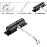 Automatic Door Closer, Spring-Loaded Door Closer, Adjustable Zinc Alloy Automatic Closing for Living Room or Shop, Controls up to 40KG