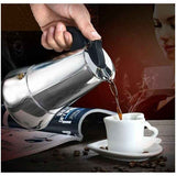 Italian Coffee Maker, 2 Cup Stainless Steel Compatible with All Stovetops, 100 ml In Australia - Darrahopens