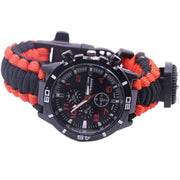 Outdoor Camping Survival Watch Multifunction Bracelet Tool Kit Compass Rope Whistle Paracord In Australia - Darrahopens
