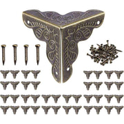 40 Pcs Furniture Hinge, Vintage Corner, Antique Metal Furniture Corner, Protective Corners for Crates and Furniture Vintage Style In Australia - Darrahopens