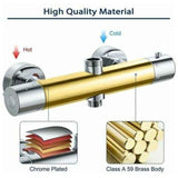 Thermostatic Column, Brass Shower Faucet High G3 4, Low G1 2, 26.4 mm, 21 mm, 150 mm In Australia - Darrahopens