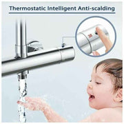 Thermostatic Column, Brass Shower Faucet High G3 4, Low G1 2, 26.4 mm, 21 mm, 150 mm In Australia - Darrahopens
