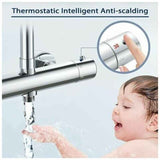 Thermostatic Column, Brass Shower Faucet High G3 4, Low G1 2, 26.4 mm, 21 mm, 150 mm In Australia - Darrahopens