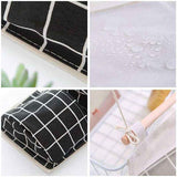 3 Pcs Hanging Storage Bag with 3 Pockets, Fabric Wall Shelf Basket Storage Pouch Organizer for Bedroom Bathroom Kitchen, Waterproof and Stylish