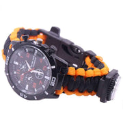 Outdoor Camping Survival Watch Multifunctional Bracelet Compass Rope Whistle Paracord Bracelet Tool Kit In Australia - Darrahopens