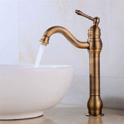 Retro Basin Faucet 360 Degree Swivel Single Lever Bathroom Mixer Tap High Spout Hot and Cold Water Available Bronze In Australia - Darrahopens