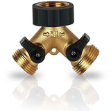 Double Washing Machine Faucet, Heavy Duty Brass 2 Way Y Garden Hose Tap Splitter for 3 4 Inlet Hoses, Outdoor Faucet In Australia - Darrahopens