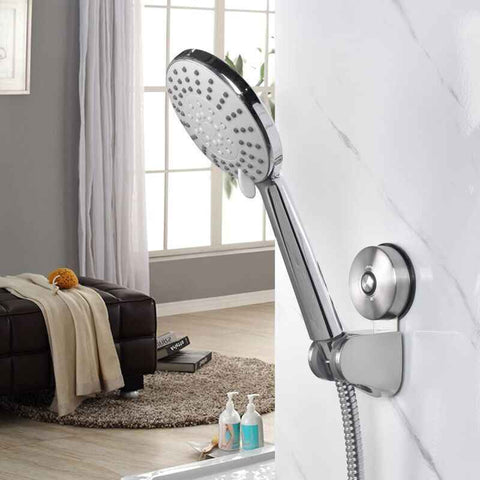 Shower Head Holder, Stainless Steel Suction Cup Shower Holder No Drilling Wall Mount Adjustable Shower Head Holder for Bathroom Suction Cup Shower In Australia - Darrahopens