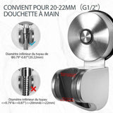 Shower Head Holder, Stainless Steel Suction Cup Shower Holder No Drilling Wall Mount Adjustable Shower Head Holder for Bathroom Suction Cup Shower In Australia - Darrahopens
