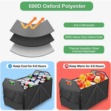 Large Trunk Organizer with Removable and Waterproof Cooler Bag, Durable 600D Nylon Material In Australia - Darrahopens