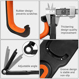 Rubber Coated Bike Rack Wall Mounted Bike Holder 2 Bike Wall Mounts Indoor and Outdoor Use In Australia - Darrahopens