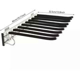 Expandable Trouser Rack, Trouser Hanger, Pant Rack, 9 Scarves, Hanging Rail, Expandable Trousers for Wardrobe, Left Side Mount, 48 cm In Australia - Darrahopens