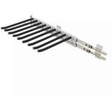 Expandable Trouser Rack, Trouser Hanger, Pant Rack, 9 Scarves, Hanging Rail, Expandable Trousers for Wardrobe, Left Side Mount, 48 cm In Australia - Darrahopens