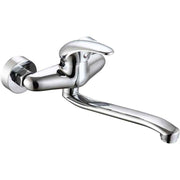 Kitchen Mixer Tap, Wall Mounted, Low Spout, Silver In Australia - Darrahopens