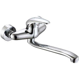 Kitchen Mixer Tap, Wall Mounted, Low Spout, Silver In Australia - Darrahopens