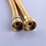 Gold Anti-Kink Flexible Shower Hose Stainless Steel with Solid Brass Connector, 1.5 m, 59 Inch In Australia - Darrahopens