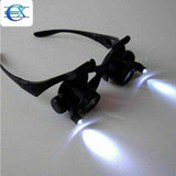 Headband Magnifier Head-Mounted Magnifying Glasses LED Light 10X, 15X, 20X and 25X Magnifications In Australia - Darrahopens