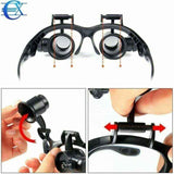 Headband Magnifier Head-Mounted Magnifying Glasses LED Light 10X, 15X, 20X and 25X Magnifications In Australia - Darrahopens