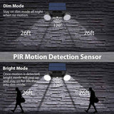 2 Pcs Powerful Outdoor Solar Light, 30 LED Security Light Motion Sensor Three Head Spotlights Wireless Lighting Waterproof IP65 Large 360 Solar In Australia - Darrahopens