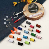 Mini Sewing Kit with 52 Sewing Supplies, 18 Thread Spools with Black Sewing Box for Beginners Kids Travelers Sewing Machine Adults Girls, Small In Australia - Darrahopens