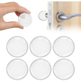 6 Pcs Wall Mounted Door Stopper, Self Adhesive Silicone Door Stopper, Strong Door Stop for Cabinet, Kitchen, Bathroom and Office Doors In Australia - Darrahopens