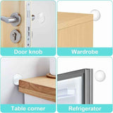 6 Pcs Wall Mounted Door Stopper, Self Adhesive Silicone Door Stopper, Strong Door Stop for Cabinet, Kitchen, Bathroom and Office Doors In Australia - Darrahopens
