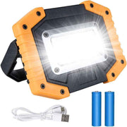 1 Pack Rechargeable LED Floodlight 30W 2000LM Site Floodlight Work Light 3 Modes Portable Lantern USB LED Floodlight for Camping, Construction Site In Australia - Darrahopens