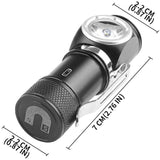Multifunctional High Brightness LED Headlamp, Lightweight Rechargeable Headlamp with Magnetic Pen Holder for Outdoor Emergency In Australia - Darrahopens