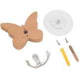 Wooden Butterfly Wall Hook, Wooden Wall Hanger for Coat, Clothes, Hat, Towel In Australia - Darrahopens