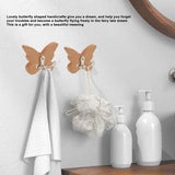 Wooden Butterfly Wall Hook, Wooden Wall Hanger for Coat, Clothes, Hat, Towel In Australia - Darrahopens
