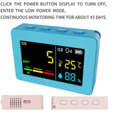 3-in-1 Portable Air Quality Meter, CO, Temperature and Humidity, Color Screen, Carbon Monoxide Detector with Voice Alarm and Battery Display In Australia - Darrahopens