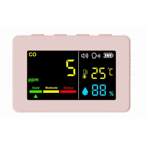 3-in-1 Portable Air Quality Meter, CO, Temperature and Humidity, Color Screen, Carbon Monoxide Detector with Voice Alarm and Battery Display In Australia - Darrahopens