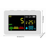 3-in-1 Portable Air Quality Meter, CO, Temperature and Humidity, Color Screen, Carbon Monoxide Detector with Voice Alarm and Battery Display In Australia - Darrahopens